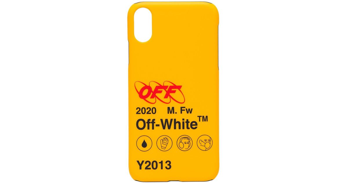 Off-White c/o Virgil Abloh Industrial Iphone Xr Case in Yellow for Men -  Lyst
