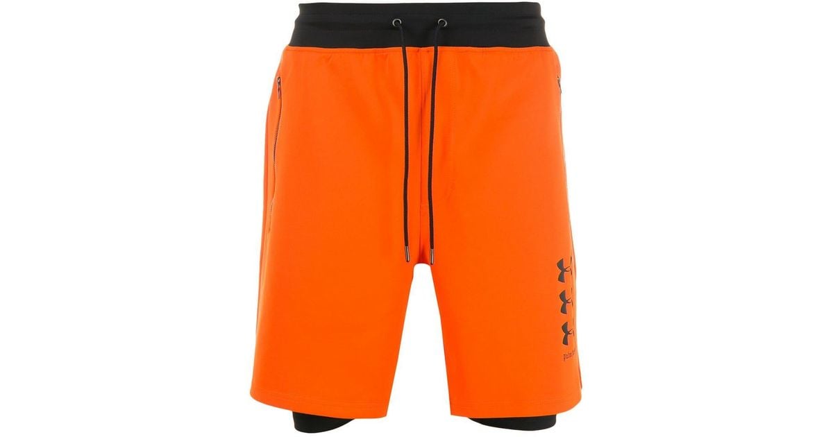 Palm Angels X Under Armour Shorts in Orange for Men | Lyst