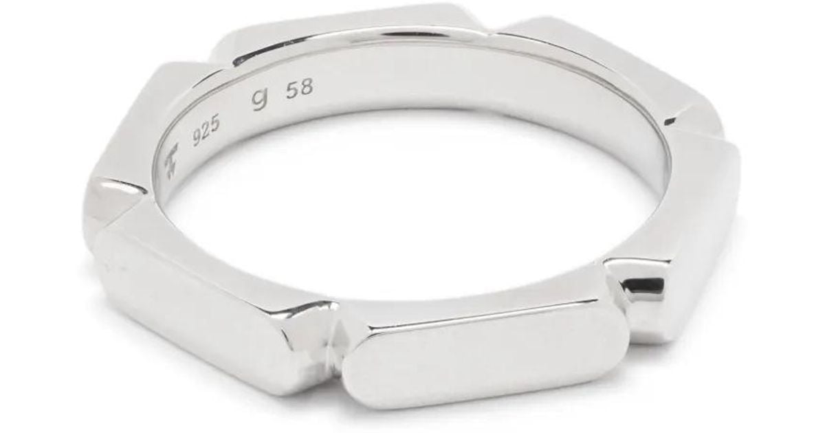 Tom Wood Slim Umi Band Ring in White | Lyst