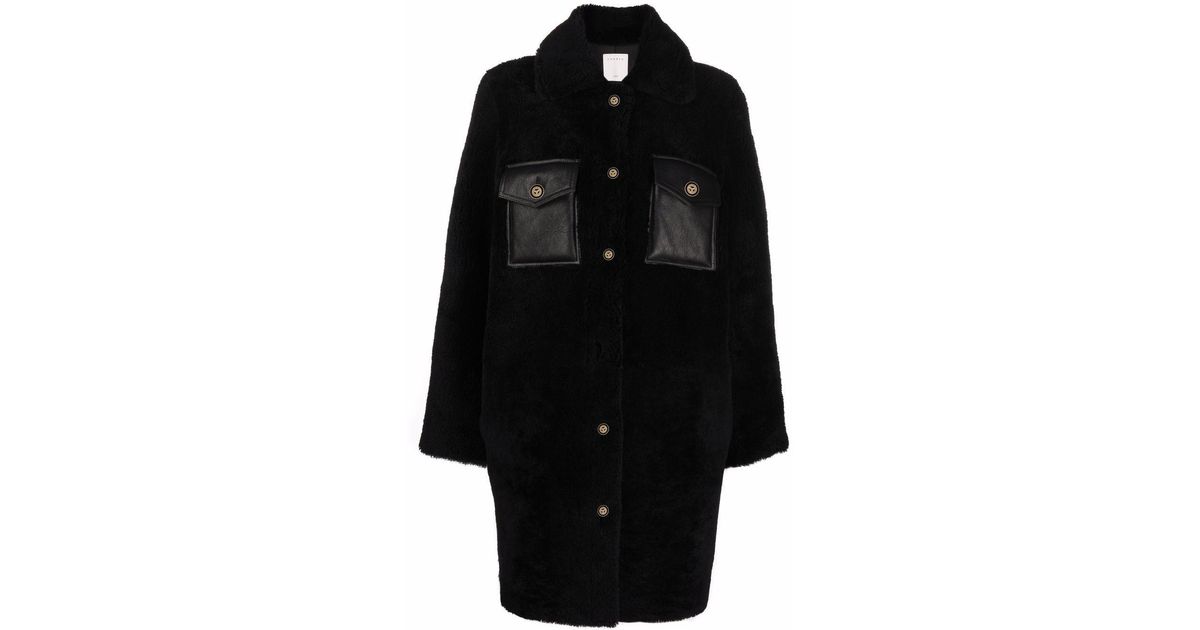 black button up coat
