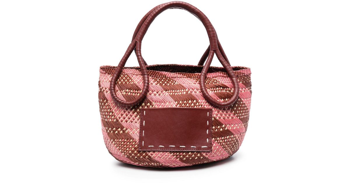 Johanna Ortiz Litoral Salvage Woven Tote Bag in Pink | Lyst