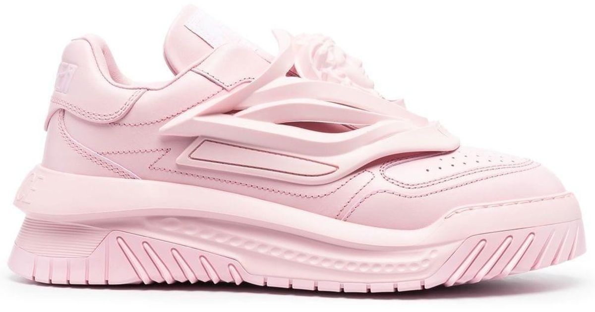 Womens Trainers Versace Trainers Save 2% Versace Rubber Odissea Chunky Sneakers in Pink 