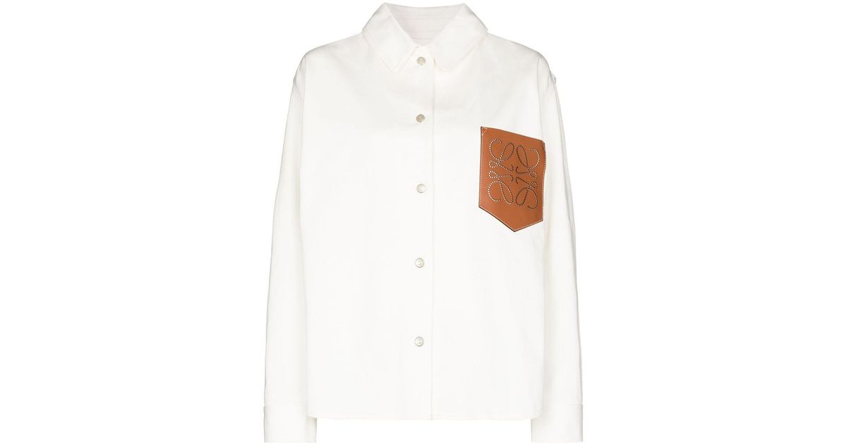 LOHEN BIG PATCH POCKET SHIRT ホワイト 【公式通販】