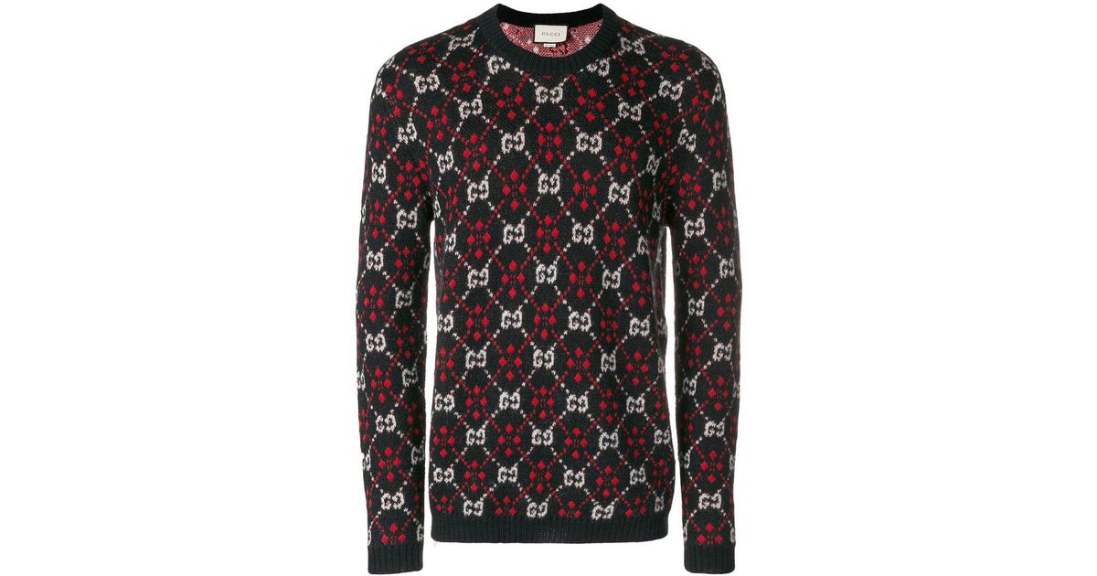 red and black gucci sweater