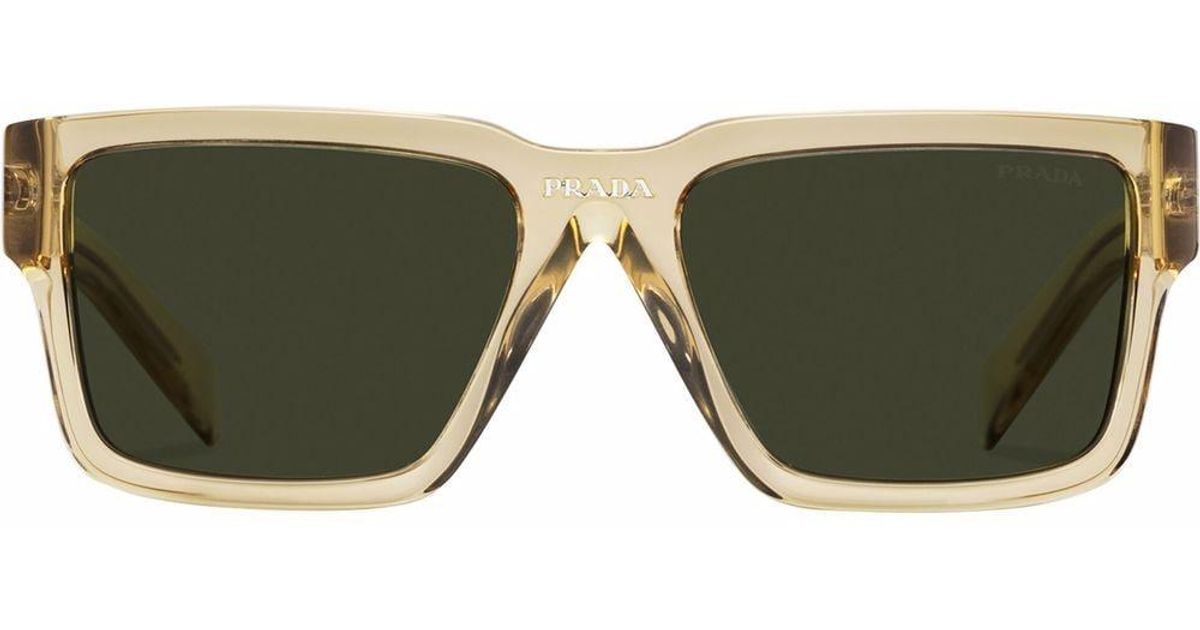 prada glasses green frame