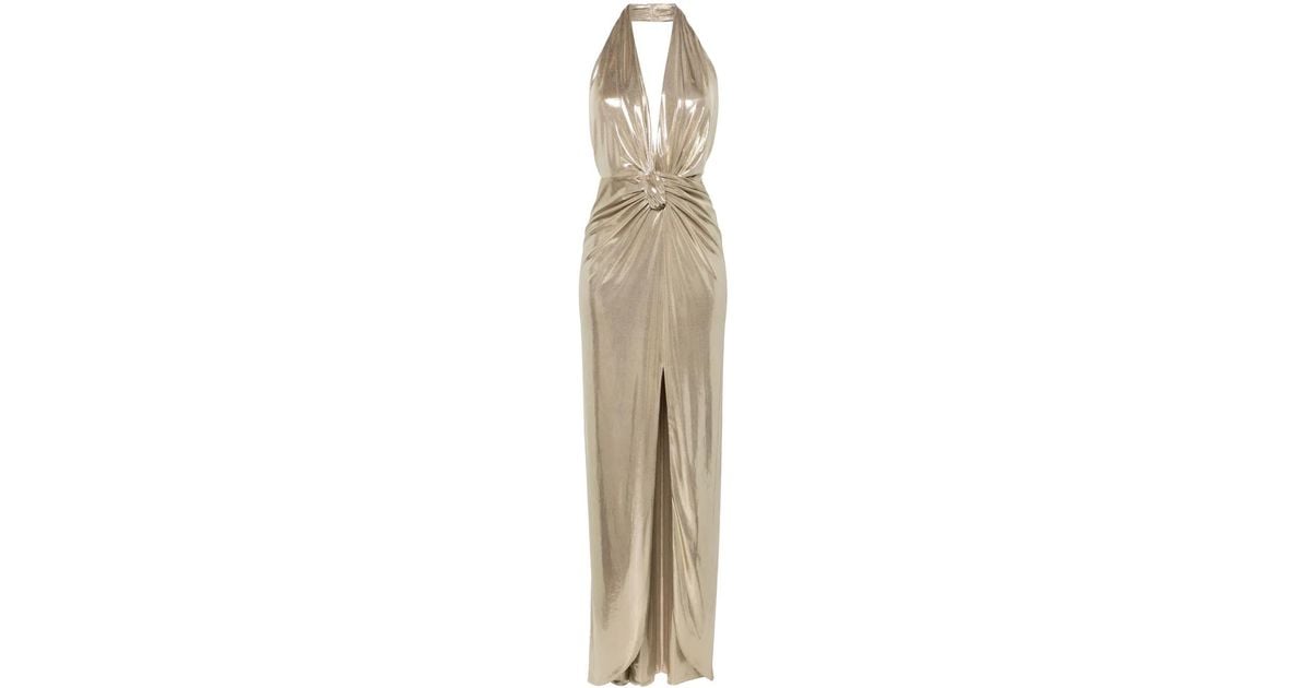 knee length dresses for ladies Goddess Dress in Lamé Holiday Edition 2023
