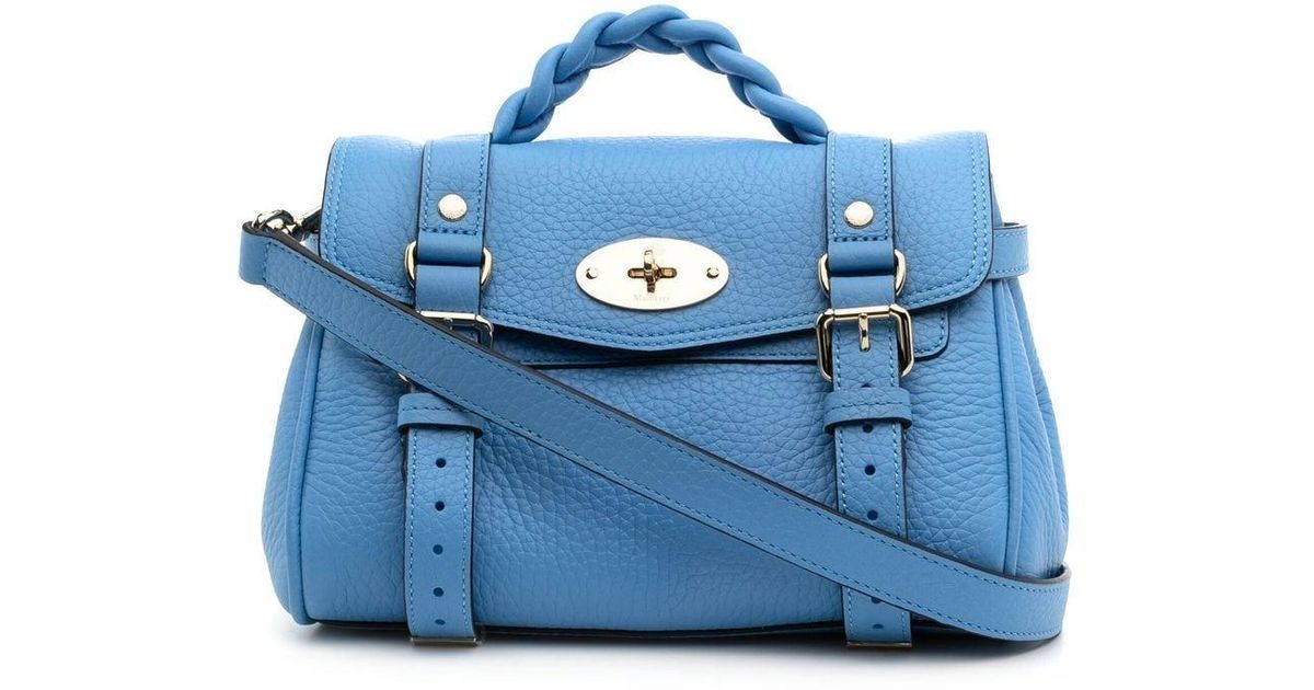 Mulberry Leather Alexa Mini Tote Bag in Blue | Lyst UK