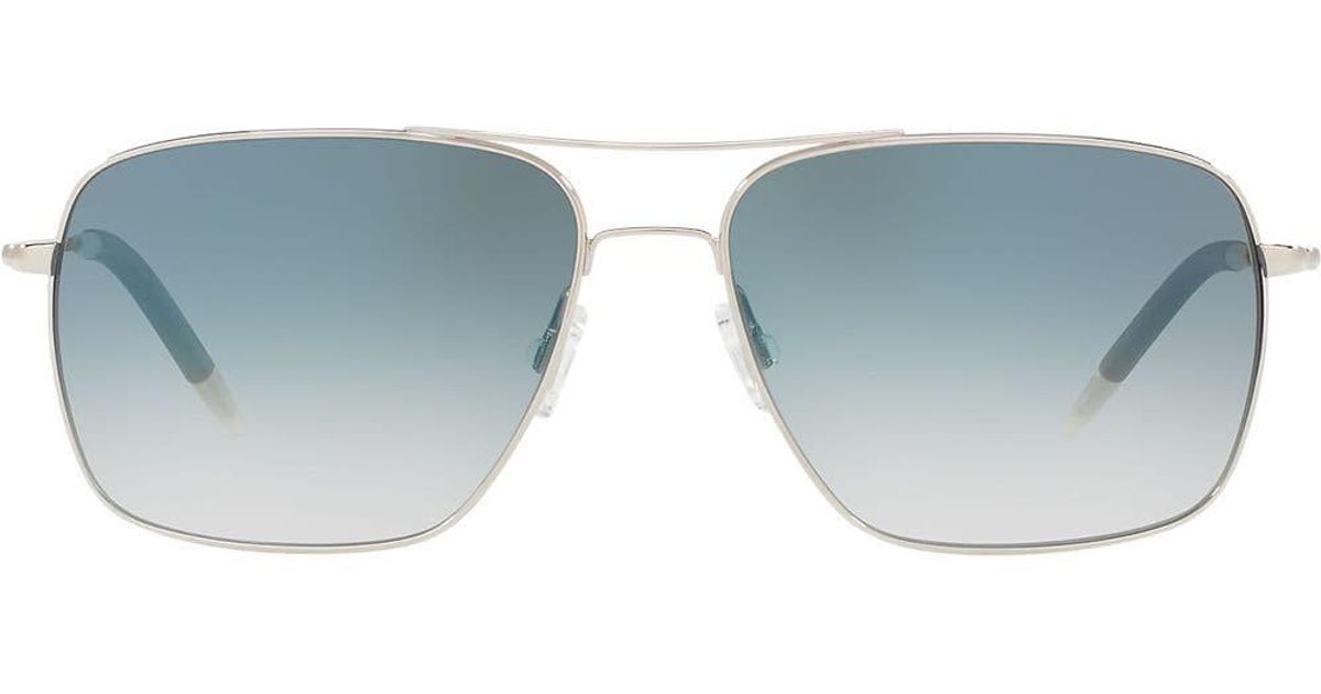 Oliver Peoples Clifton Sunglasses in Metallic for Men - Lyst