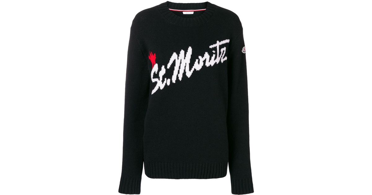 Moncler 'St. Moritz' Pullover in Schwarz | Lyst DE