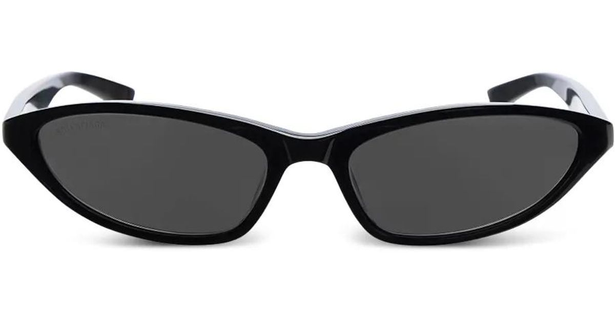 Balenciaga Neo Oval 2.0 サングラス ブラック | Lyst