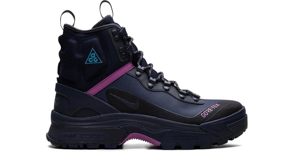 Nike Acg Air Zoom Gaiadome Gore-tex Hi-top Sneakers in Blue | Lyst
