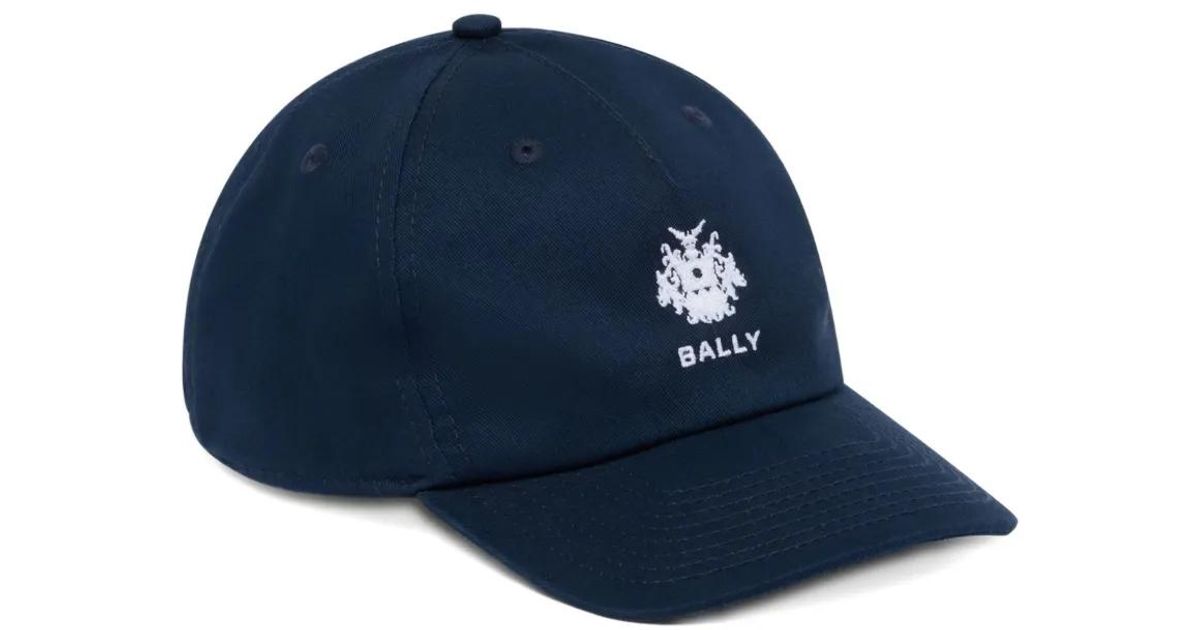 Bally Solid Crest Cap in Blue for Men | Lyst UK
