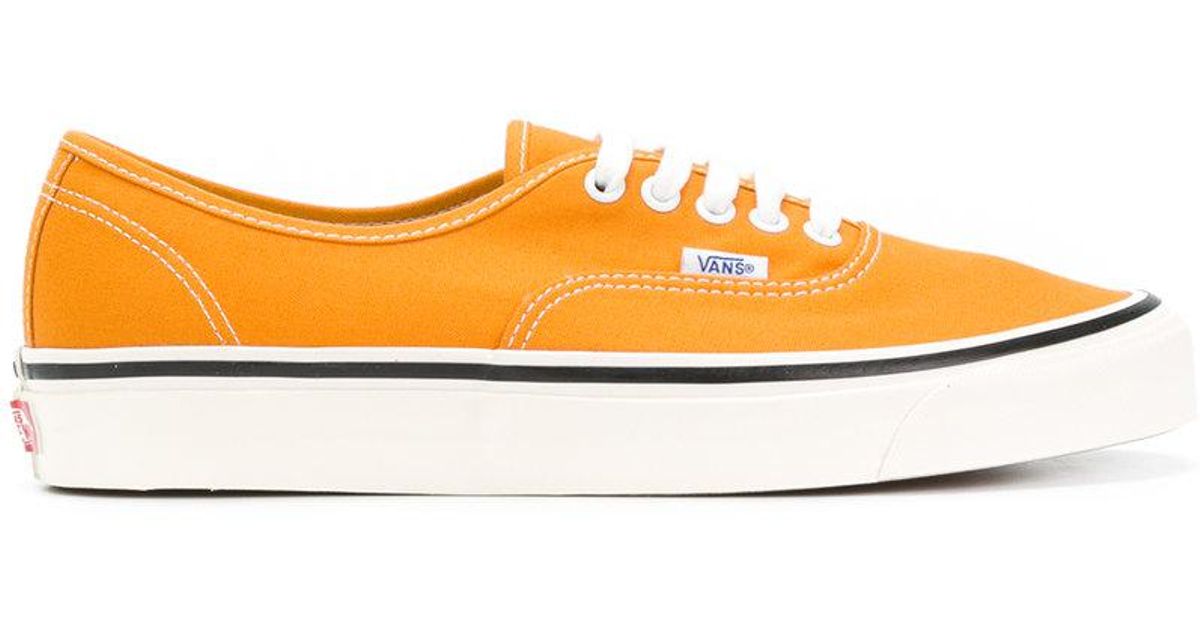 yellow lace up vans