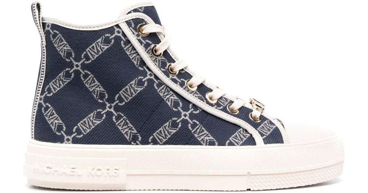 MICHAEL Michael Kors Evy Empire Logo Jacquard High-top