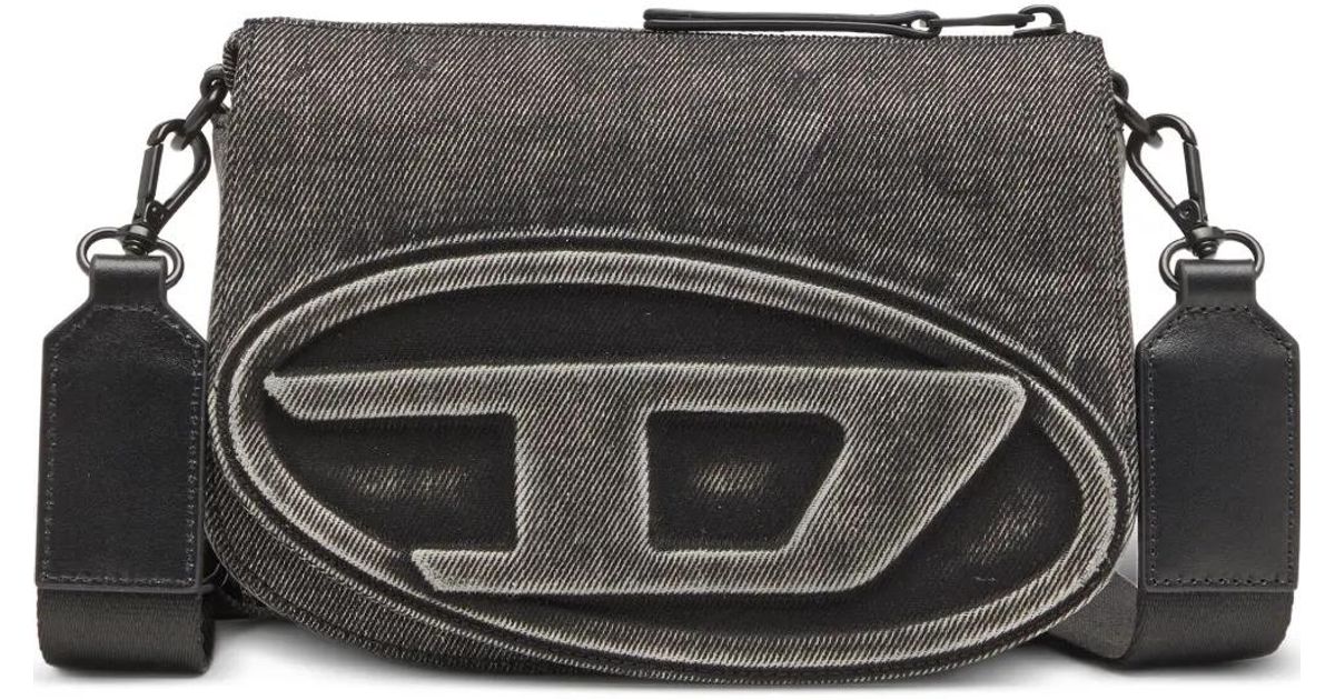 Diesel 1DR ロゴエンボス カメラバッグ - ブラック CAMERA 1DR DIESEL 