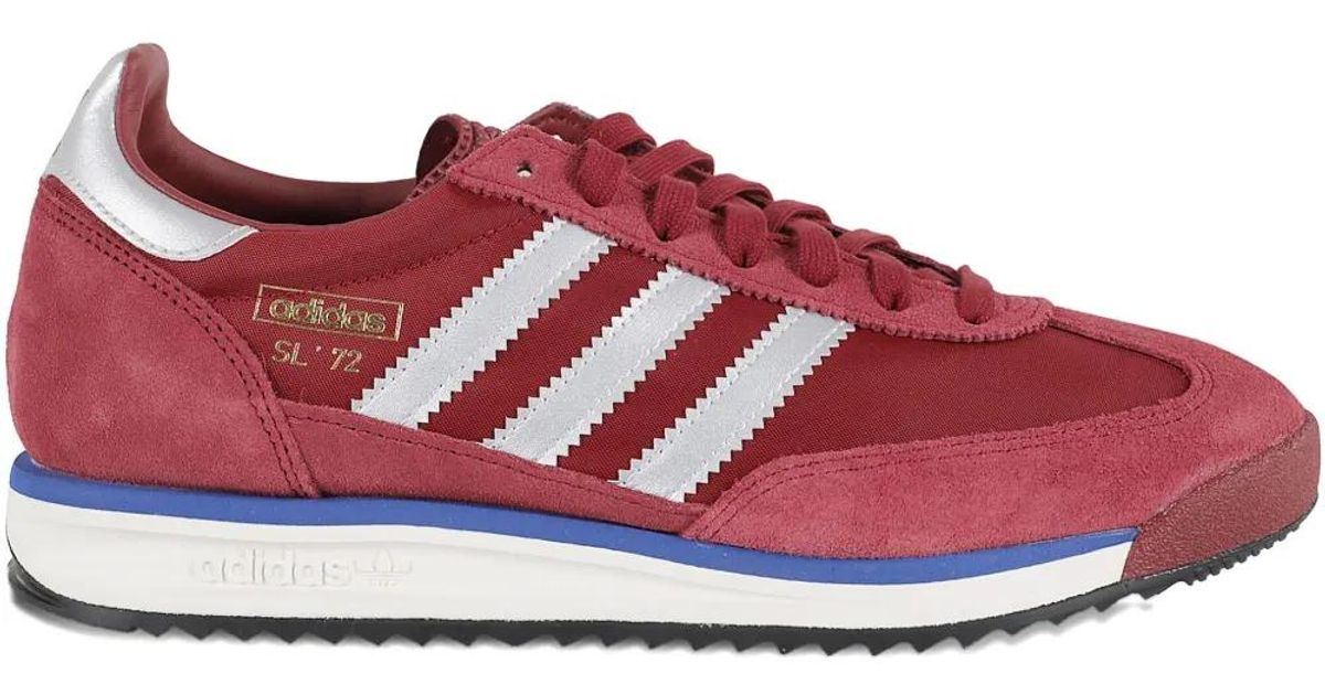 Adidas Striped Sneakers In Red For Men Lyst Uk