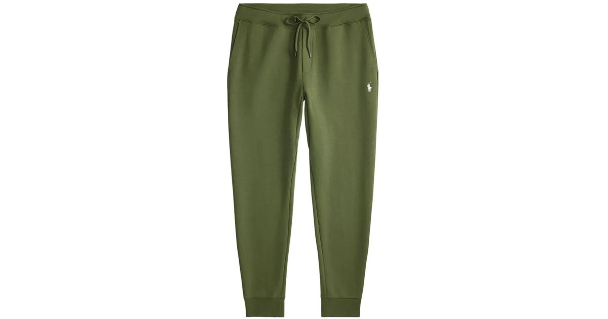 Green Jd Drawstring Polo Ralph Lauren Drawstring Logo Trousers in Green for Men | Lyst