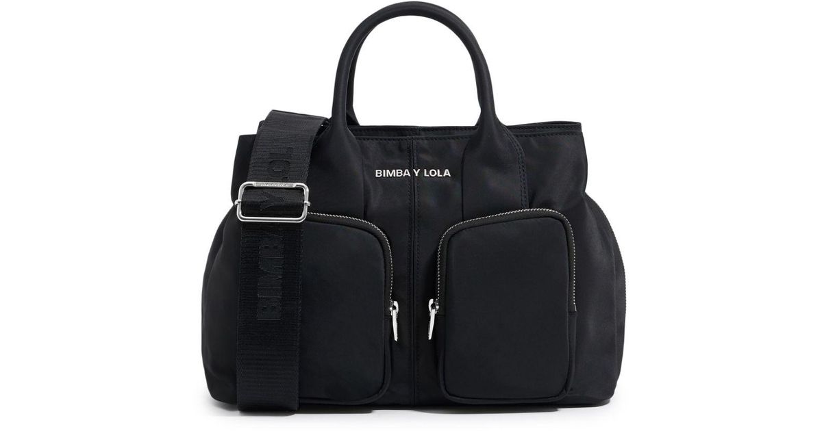Bimba Y Lola Large ZipPocket Tote Bag in Black Lyst UK