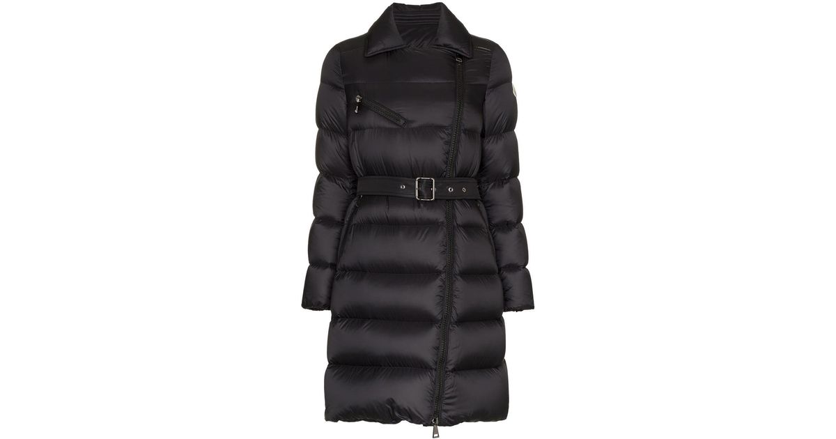 belted moncler coat