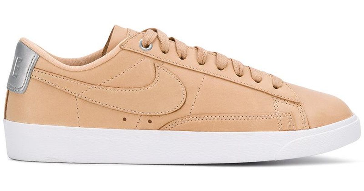 Nike Leather Blazer Low Se Premium Sneakers in Natural - Lyst