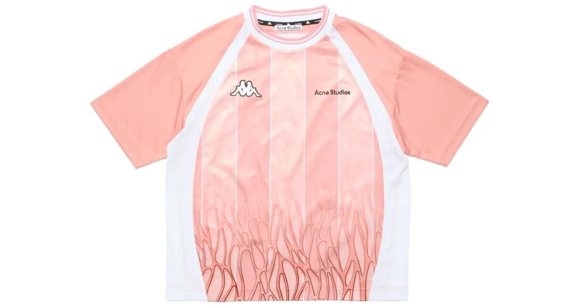 acne-pink-X-Kappa-Logo-T-Shirt
