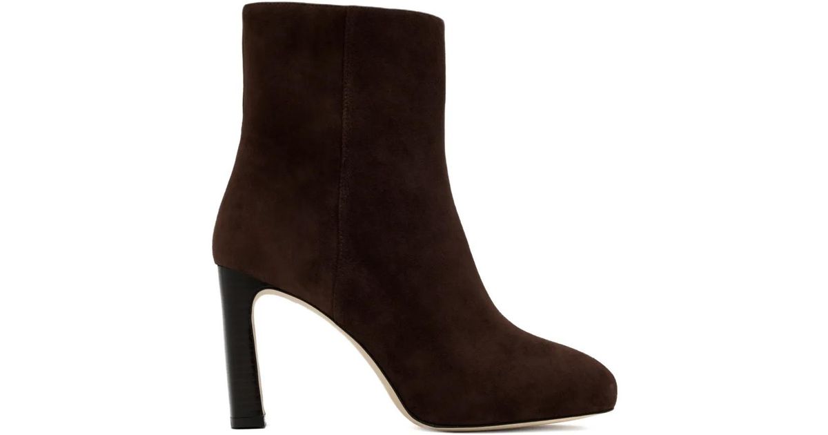Stuart Foot Stuart Weitzman Side-Zip Ankle Boots in Brown | Lyst