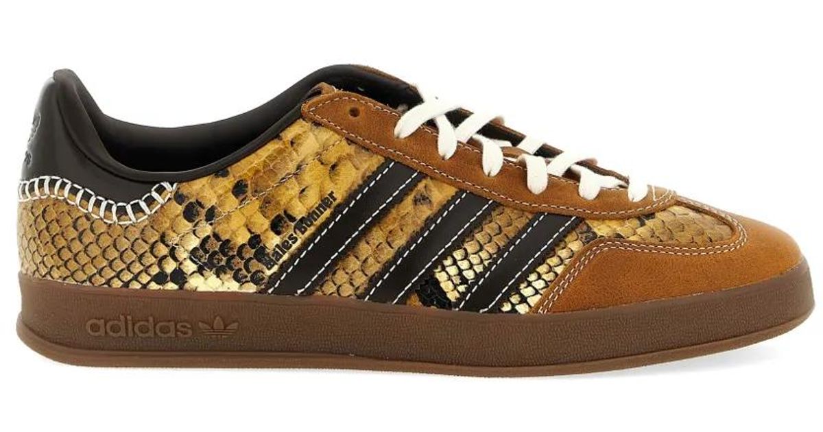 adidas Gazelle Snake Low-Top Sneakers in Brown | Lyst