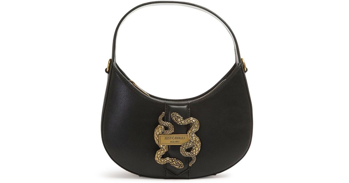 just-cavalli-black-Logo-buckle