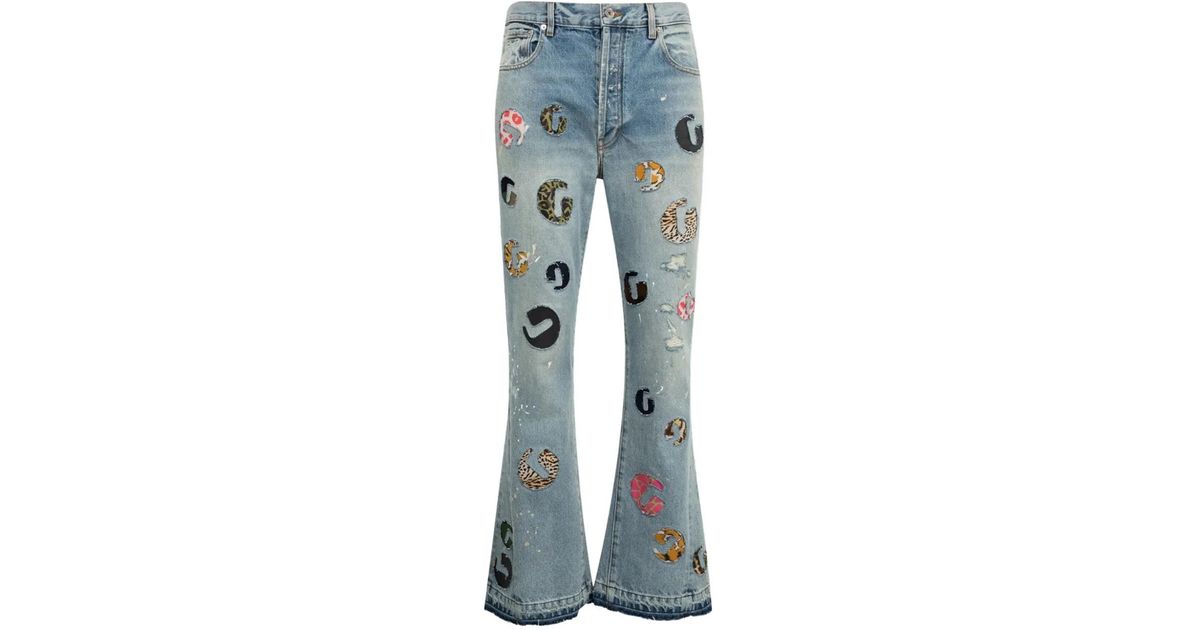 GALLERY DEPT. G Time La Flare Cotton Jeans in Blue for Men | Lyst