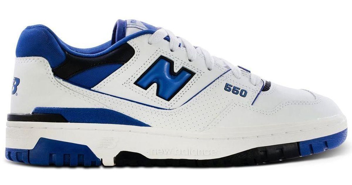 New Balance 550 Lowtop Sneakers in White/Blue (Blue) for Men Save 12