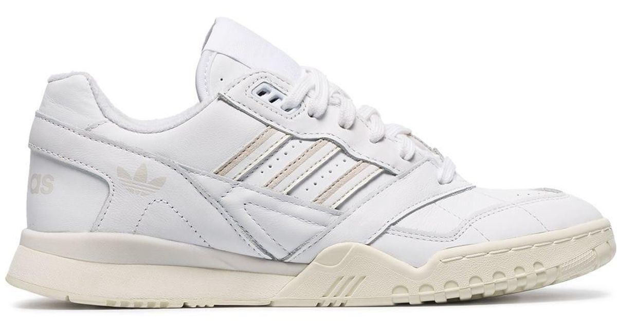 adidas white Powerphase leather low-top sneakers | Browns