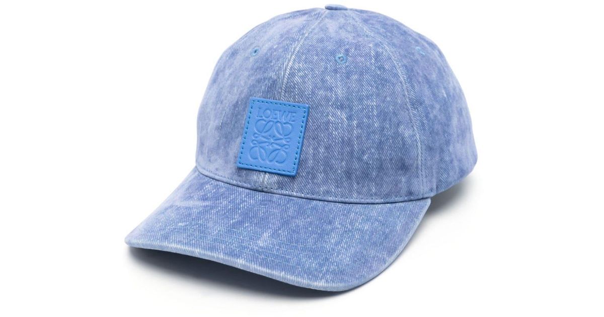 Loewe grey all-over print Anagram embroidered distressed baseball cap Loewe - Anagram jacquard cap Loewe main image 2