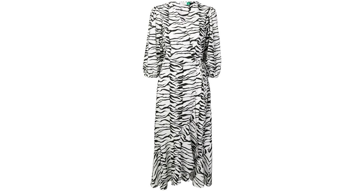 black and white tiger print dress
