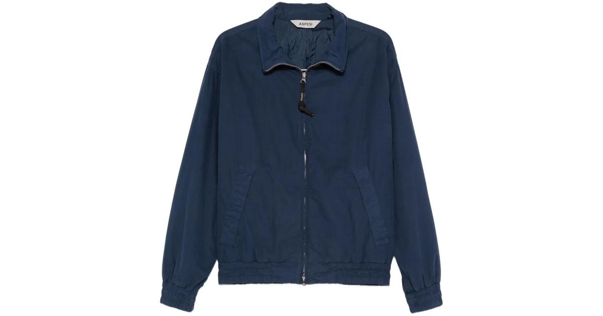 Aspesi Stanton Zip Jacket in Blue for Men | Lyst UK