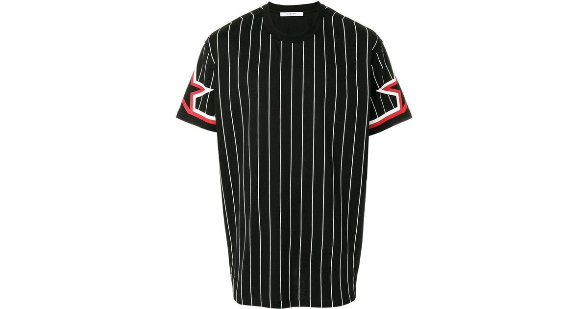 Givenchy Cotton Striped Star-sleeve T 