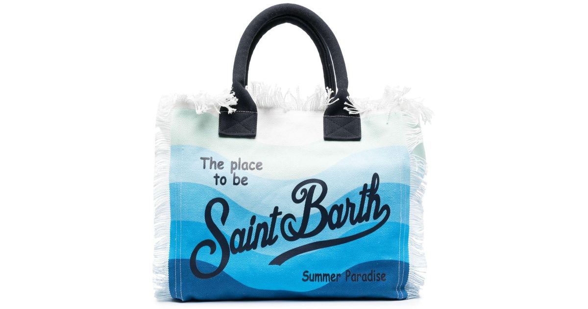 Borsa da spiaggia Vanity con stampa di Mc2 Saint Barth in Blu | Lyst