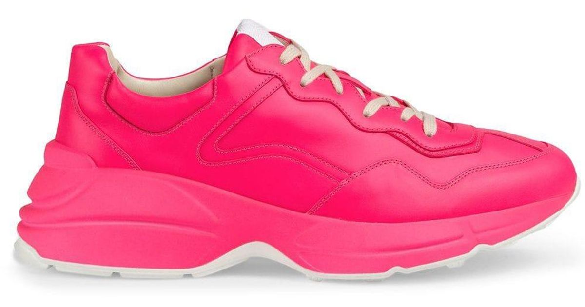 men's rhyton leather sneaker with wave