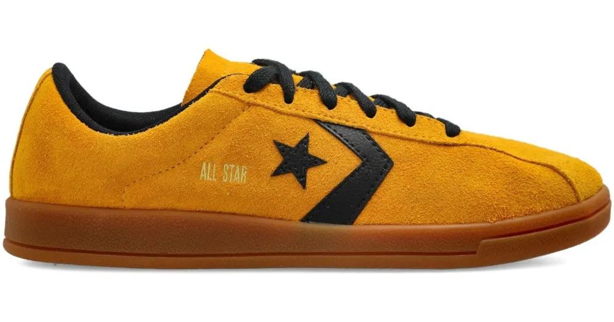 Converse All-Star Classic Suede Star Sneakers in Orange | Lyst