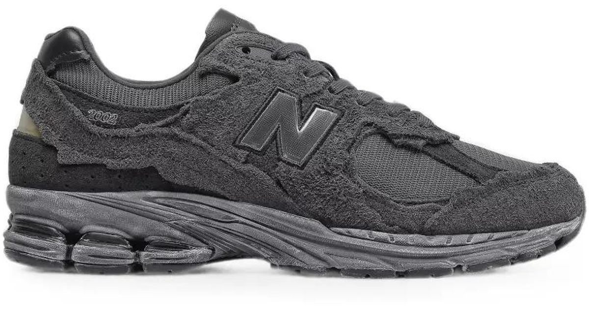 New Balance 2002R Distressed-Effect Sneakers in Grey | Lyst UK