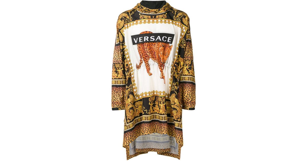 versace baroque print hoodie