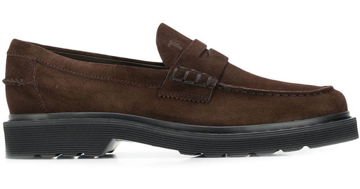 tod's loafers brown