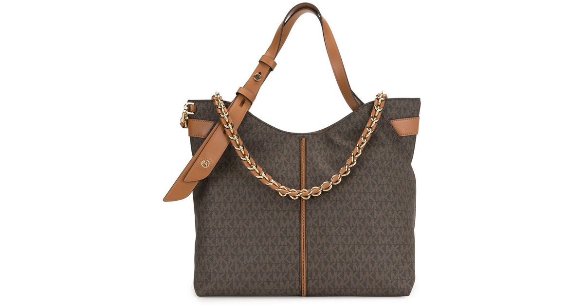 MICHAEL Michael Kors Downtown Astor Shoulder Bag in Brown Lyst