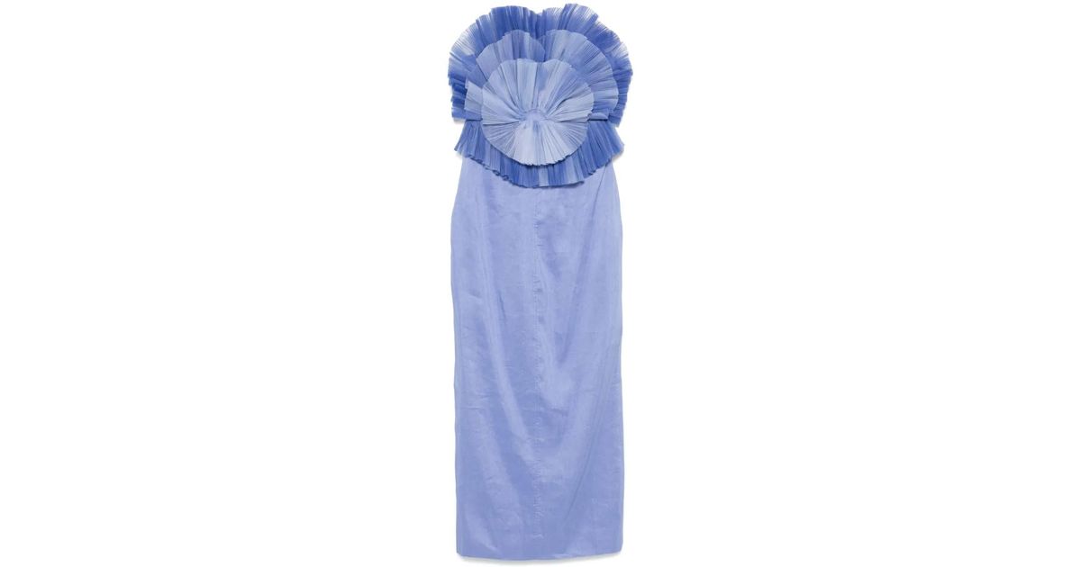 Aje. Kira Midi Dress in Blue | Lyst