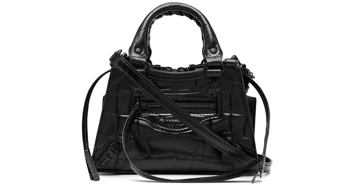 Balenciaga Neo Classic City Nano Tote Bag in Black | Lyst