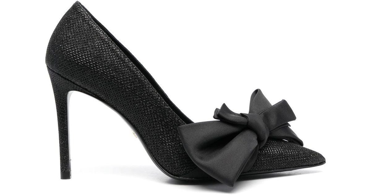 Stuart Weitzman Loveknot 100mm Pumps in Black Lyst