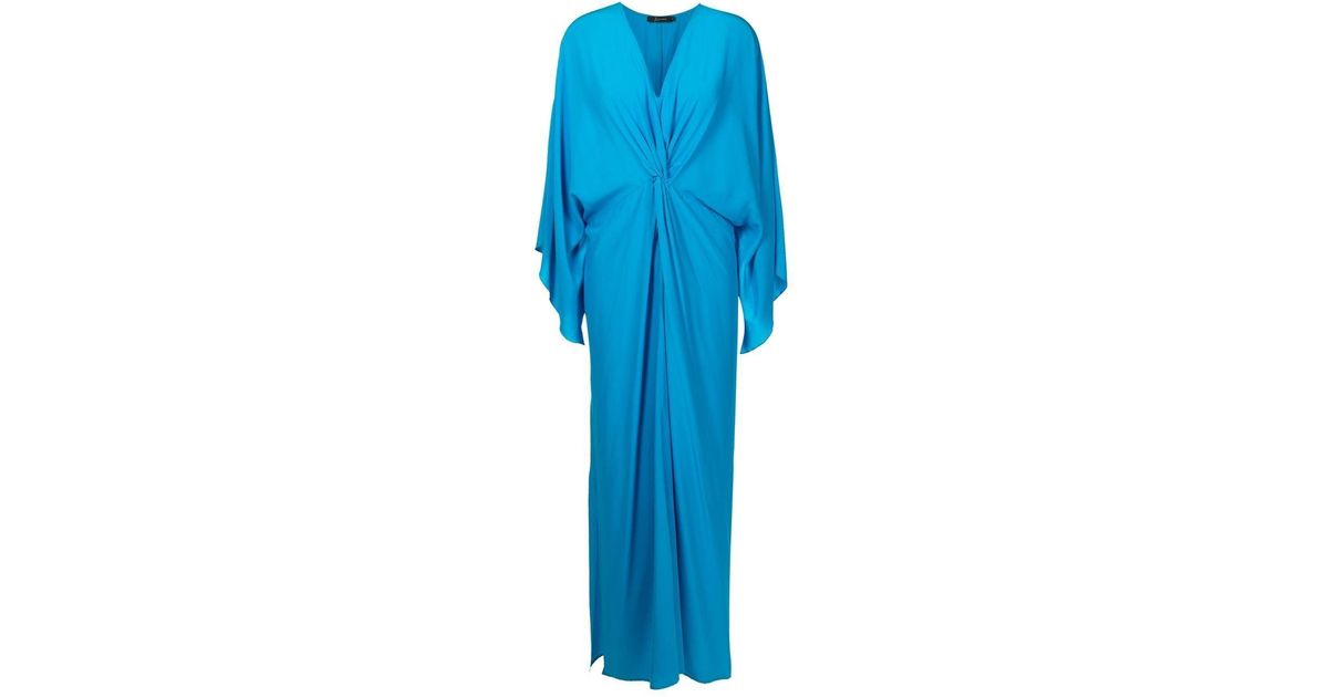 Lenny Niemeyer Twist-front Maxi Dress in Blue | Lyst
