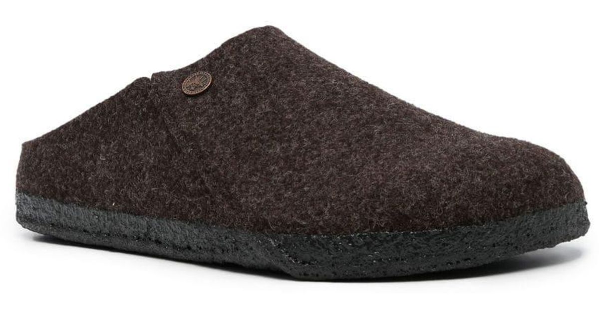 Birkenstock Zermatt Wool Felt Slippers in Brown for Men Lyst