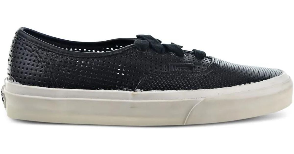Square Van Vans Authentic Dx Square Leather Sneakers in Black for Men | Lyst
