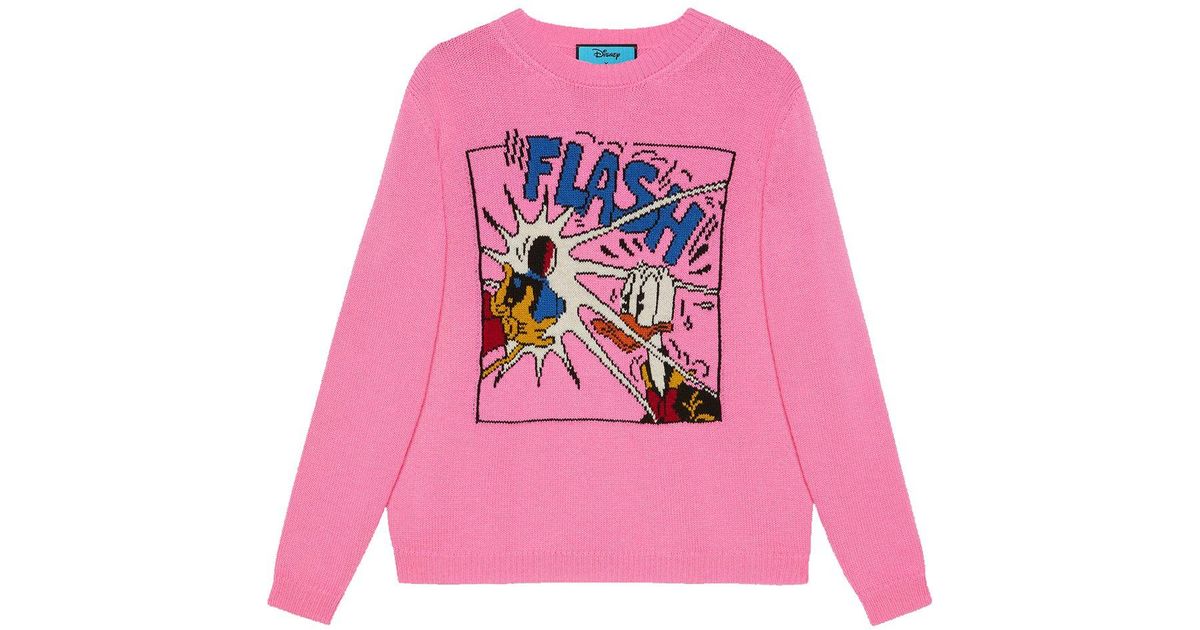 gucci disney pink sweater