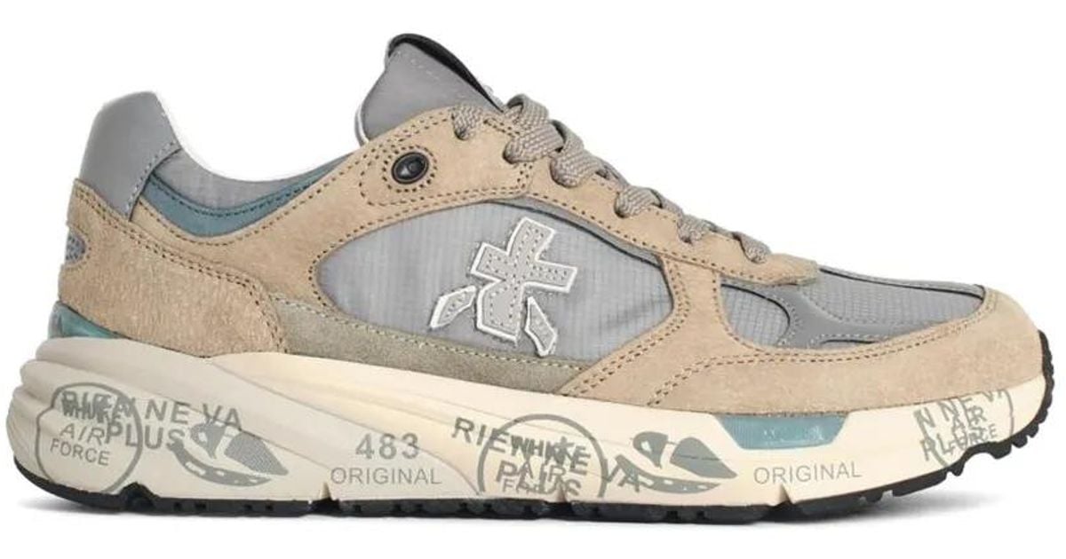 Premiata Mase 6627 Suede-Details Sneakers in White for Men | Lyst UK